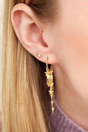Earrings star Gold Stainless Steel h5 Picture2